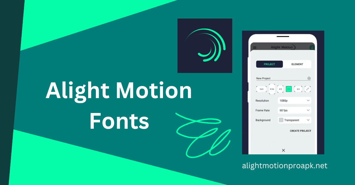 Alight Motion Fonts